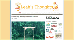 Desktop Screenshot of leahsthoughts.com